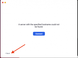 Zoom's "A server with the specified hostname could not be found" problem